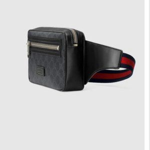 GUCCI, Men's GG Black Belt Cross Shoulder